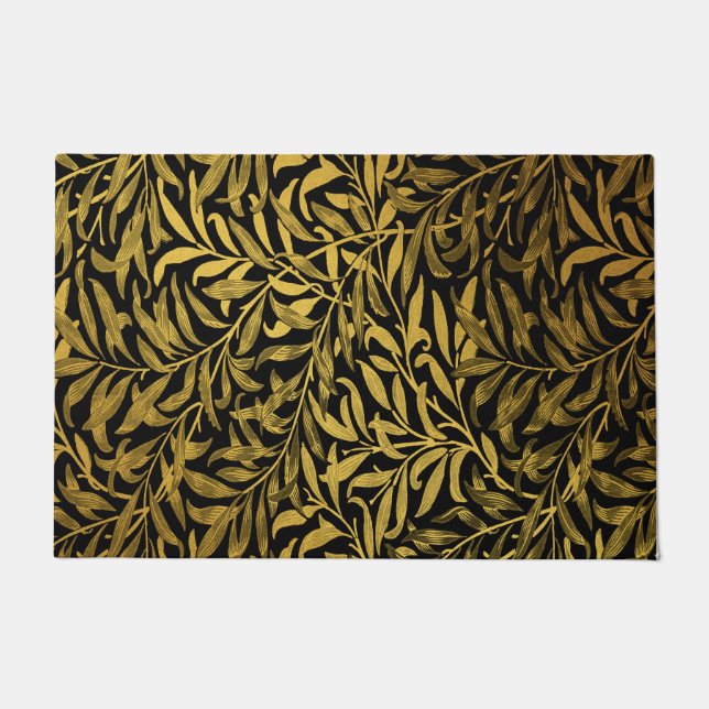 Tapete William Morris Black E Dourado Willow Bough (Frente)