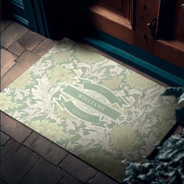Tapete William Morris Chrysanthemum Pattern Doormat (Criador carregado)