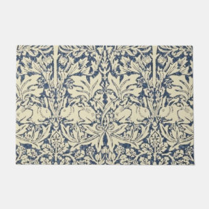 Tapete William Morris, cinza Azul, padrão, art nouveau,