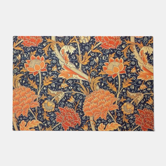 Tapete William Morris Cray Floral Art Nouveau Pattern (Frente)