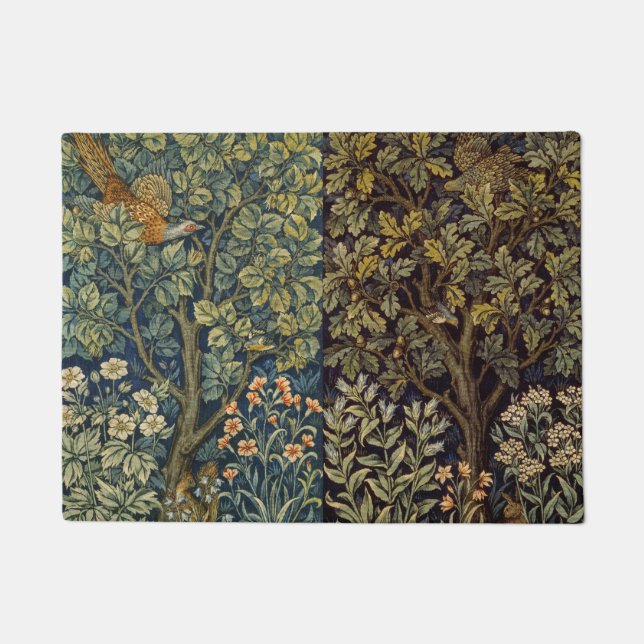 Tapete William Morris - Pheasant Bird Tree Botanical (Frente)