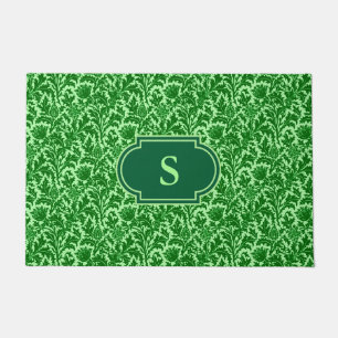 Tapete William Morris Thistle Damask, Emerald Green