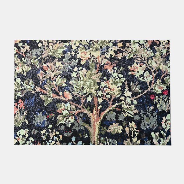 Tapete William Morris Tree of Life Door Mat (Frente)