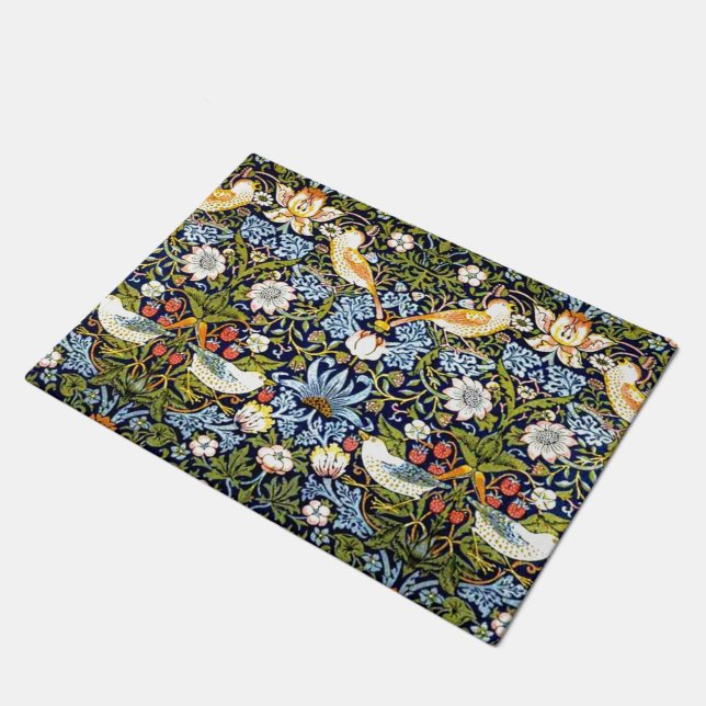 Tapete William Morris vintage design - Strawberry Thief, (Inclinado)