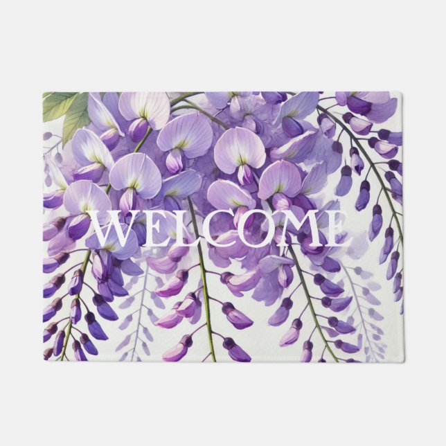 Tapete Wisteria Purple Flowers Floral Nature (Frente)
