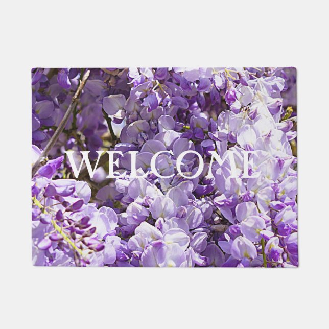 Tapete Wisteria Purple Flowers Floral Nature (Frente)