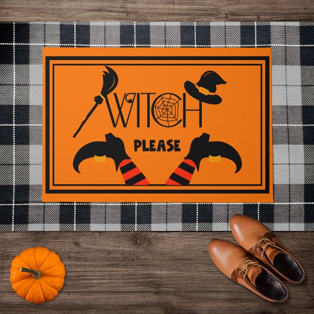 Tapete Witch Please - Funny Halloween  (Criador carregado)
