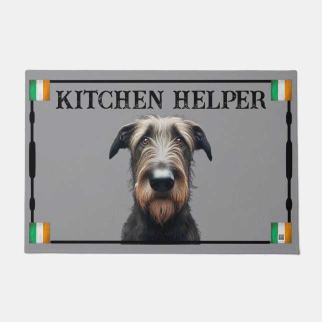 Tapete Wolfhound Door Mat irlandês (Frente)
