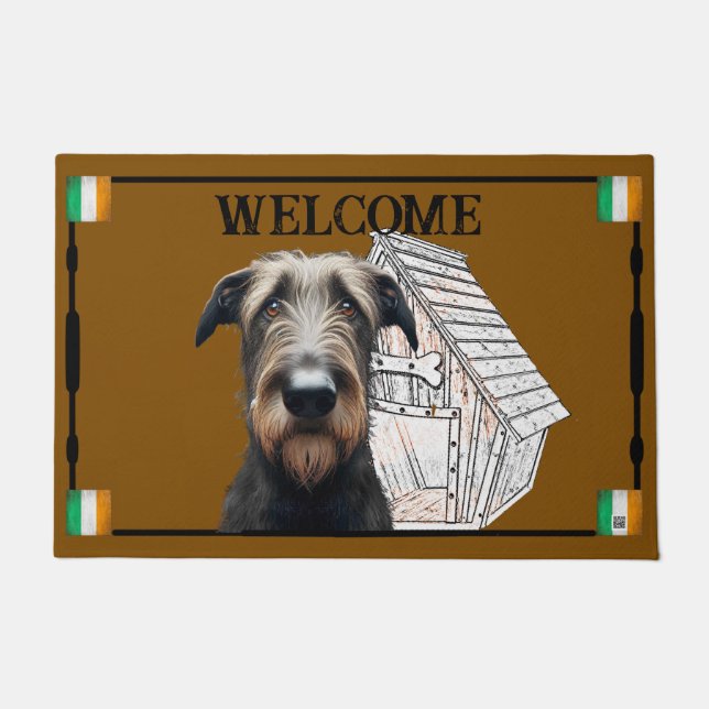 Tapete Wolfhound Door Mat irlandês (Frente)