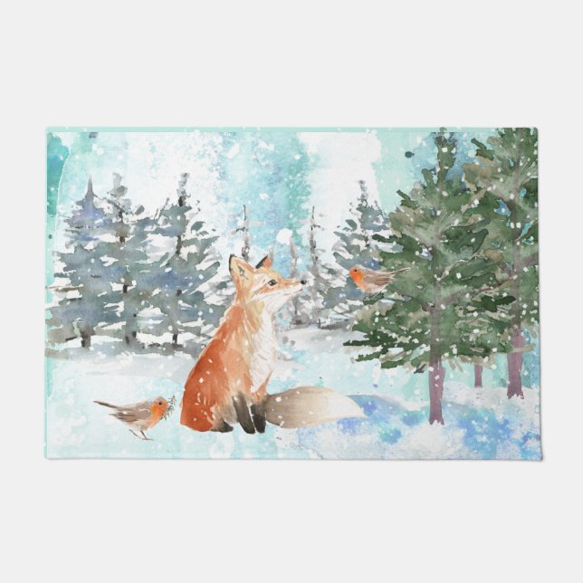 Tapete Woodland Fox Christmas (Frente)