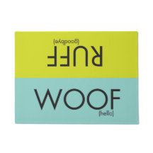 Woof do SNORT/doormat do pavão-do-mar