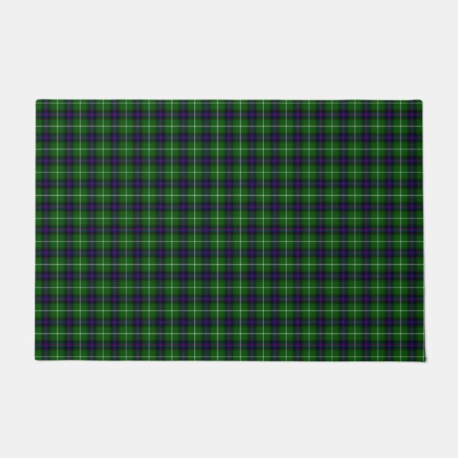 Tapete Xadrez azul verde MacDonald tartan (Frente)