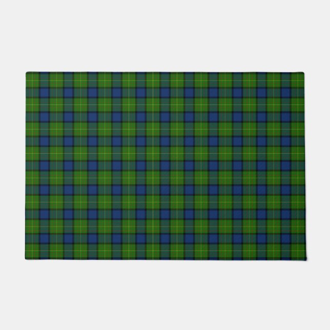 Tapete Xadrez azul verde Muir Moore tartan (Frente)