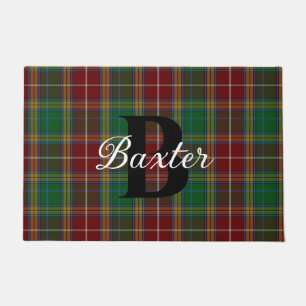 Tapete Xadrez Clan Baxter Monogramed Doormat