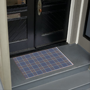 Tapete Xadrez Clan Thompson Cinza Blue Check Tartan