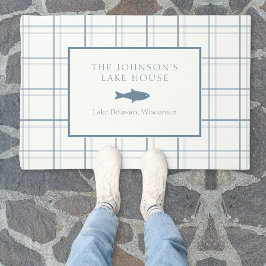 Tapete Xadrez Clássica Personalizável Lago Casa Azul