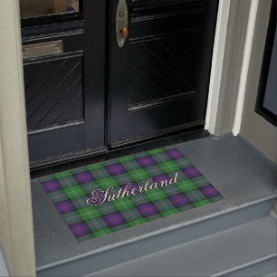 Tapete Xadrez de Tartan escocesa de Sutherland do clã de