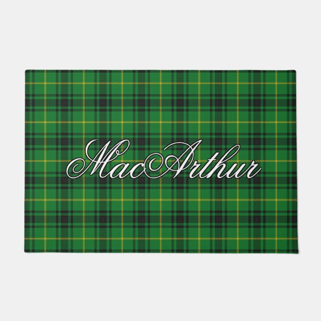 Tapete Xadrez do Scots Vista Clan Arthur MacArthur Tartan (Frente)