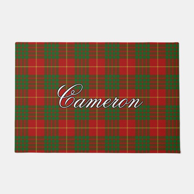 Tapete Xadrez do Scots Vista Clan Cameron Tartan (Frente)