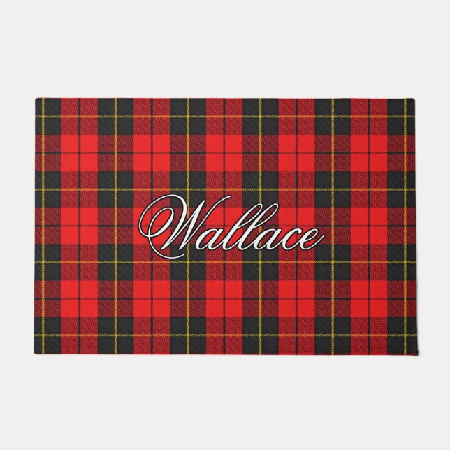 Tapete Xadrez do Scots Vista Clan Wallace Tartan (Frente)