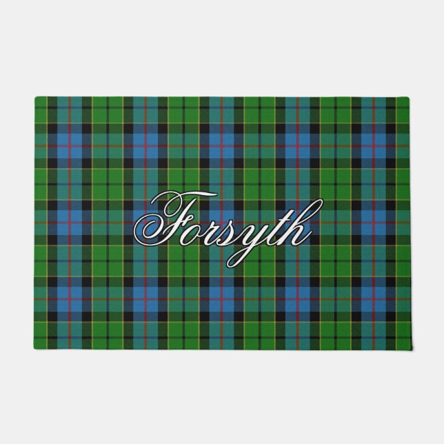 Tapete Xadrez Escocês Clan Forsyth Vista (Frente)