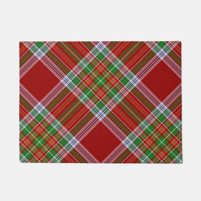 Tapete Xadrez MacBain Clan Tartan Escocesa (Frente)