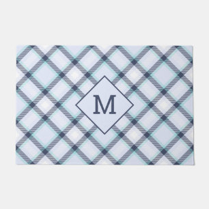 Tapete Xadrez Monograma Personalizada / Padrão Tartan