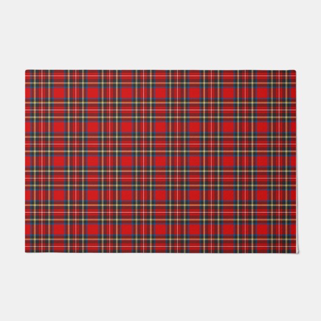 Tapete Xadrez Real Stewart Tartan Padrão Escocês (Frente)