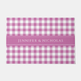 Tapete Xadrez Rosa Moderno - Nome Gingham