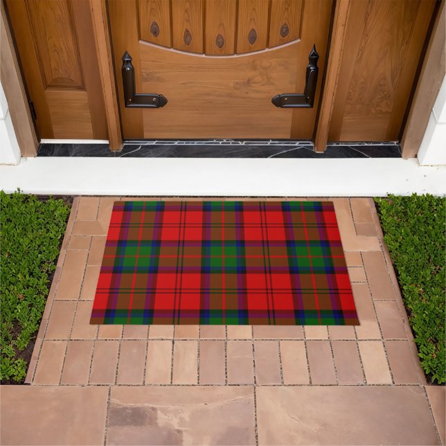 Tapete Xadrez Vermelho Verde Tartan MacDuff  (Ar livre)
