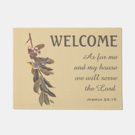 Tapete Yellowthroat Bird e Verse Doormat