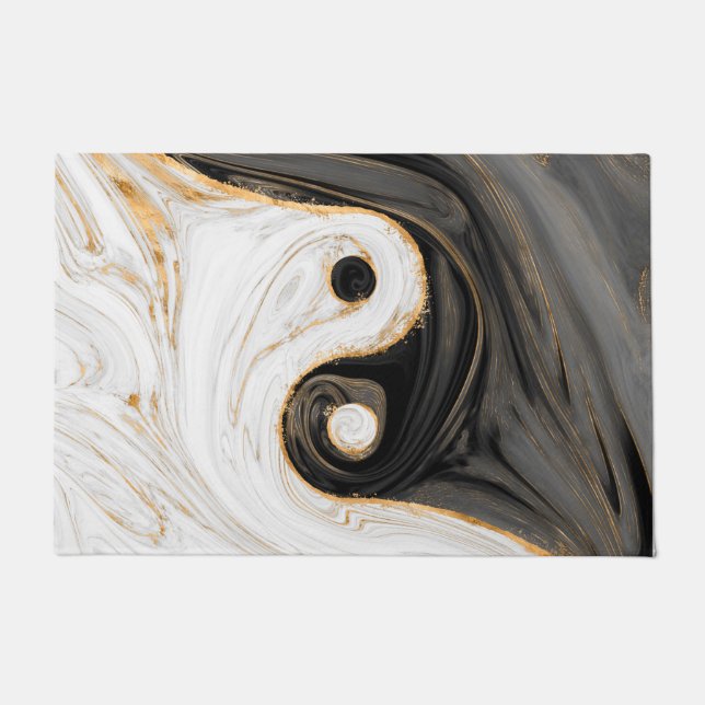 Tapete Yin Yang Liquid Marble (Frente)