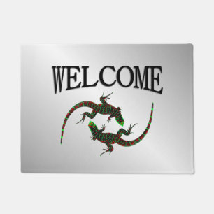 Tapete Yin Yang Lizards Silver