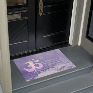 Tapete Yoga Meditation Tree Pose Citações Bem-vindas