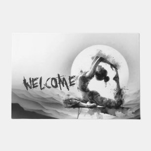 Tapete Yoga Reiki Pigeon Pose Watercolor, Rei Pigeon Com 