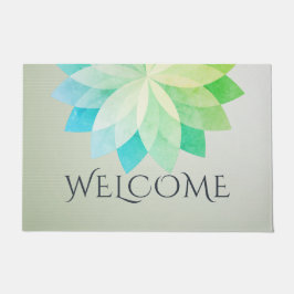 Tapete YOGA Studio Welcome Doormat Colorful Lotus Mandala