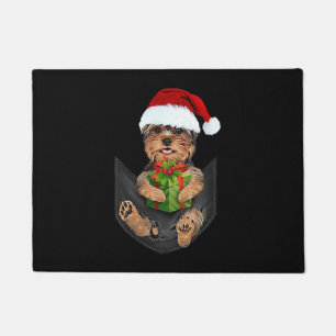 Tapete Yorkie natalino - Yorkshire Terrier em Pocket