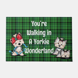Tapete Yorkie Wonderland Natal Doormat