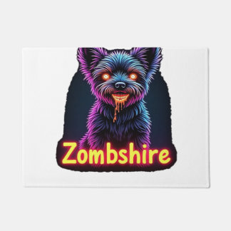 Tapete Yorkshire Terrier Yorkie Cão Zumbi Halloween Over