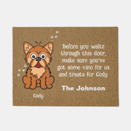 Tapete Yorky Dog Door Mat
