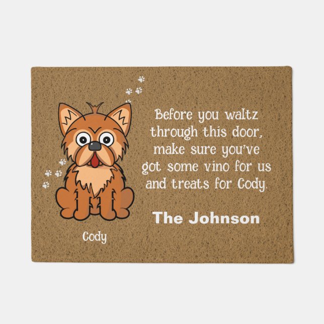 Tapete Yorky Dog Door Mat (Frente)