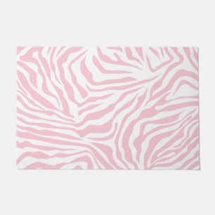 Tapete Zebra Rosa Raspando Animais Selvagens Impressão P