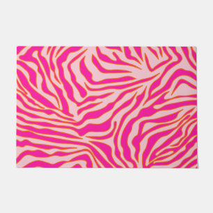 Tapete Zebra Stripes Rosa Laranja Cor-de-rosa Impressão