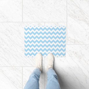 Tapete Zigzag Azul, Chevron Azul, Padrão Geométrico