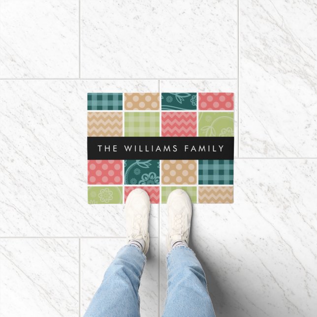 Tapete Zigzag, Chevron, Gingham, Bolinhas, Seu Nome (Interior)