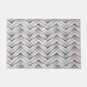 Tapete Zigzag, geométrico, cinzas, lilás, rosa, preto, fa