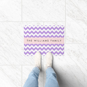 Tapete Zigzag Roxo, Chevron Roxo, Seu Nome