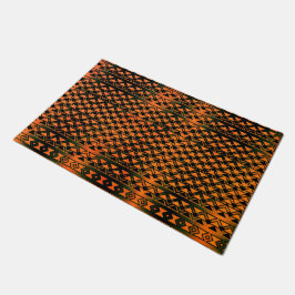 Tapete ZigZag triângulos e geometria em laranja a sepia