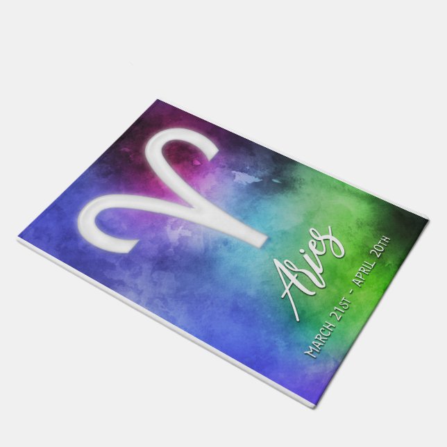 Tapete Zodíaco: Datas do Aries (Inclinado)