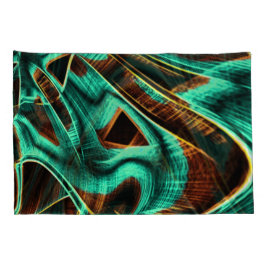 Tapetes aquamarina e ranhuras de café com torção e